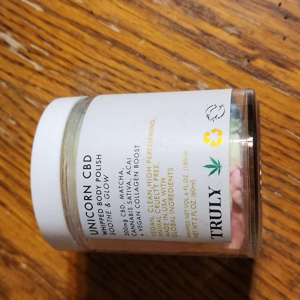 Truly unicorn CBD whipped body polish